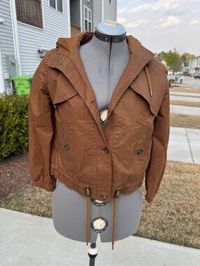 Daughters Of The Liberation Anthropologie Climatic Cropped Anorak SIZE 6